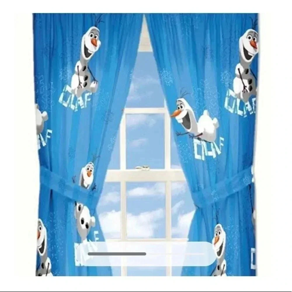 Disney Frozen Window Panels Curtain 82 x 63 NWT
